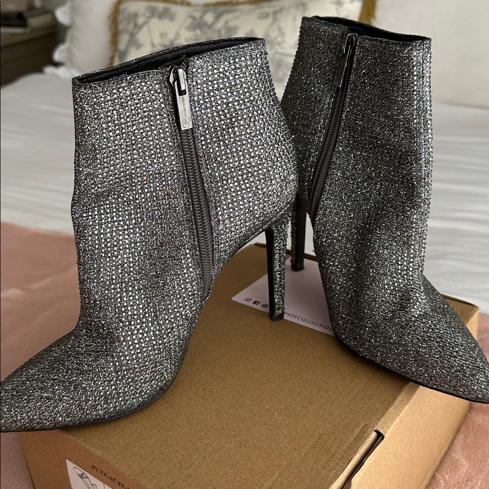 Jessica Simpson Rhinestone Ankle Booties - Picture 4 of 6
